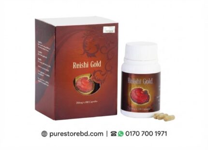 Reishi Gold capsules – 250mg x 100 capsules – immune support and stress relief supplement – purestorebd.com
