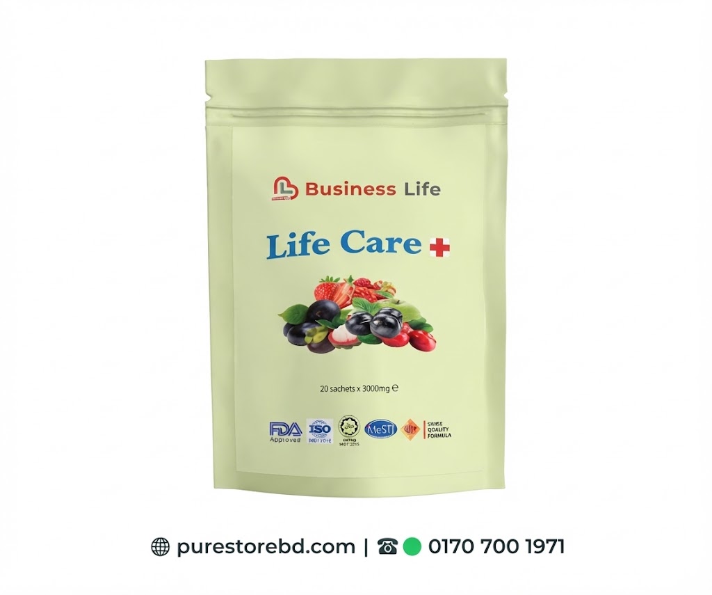 Business Life Life Care+ Business Life Life Care+ dietary supplement – 21 sachets x 3000mg – mixed berry flavor – immunity booster and health supplement – purestorebd.com